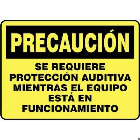 Accuform OSHA CAUTION SAFETY SIGN HEARING SHMPPE712XV SHMPPE712XV